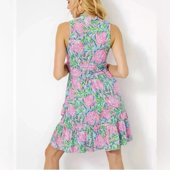 Lilly Pulitzer Pink and Green Turtle Love Dress - Picture 2 of 7